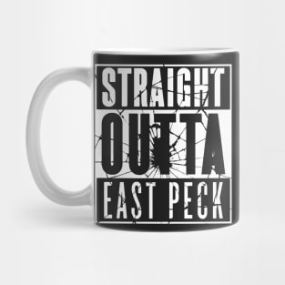 Straight Outta East Peck  (White Shattered) Mug